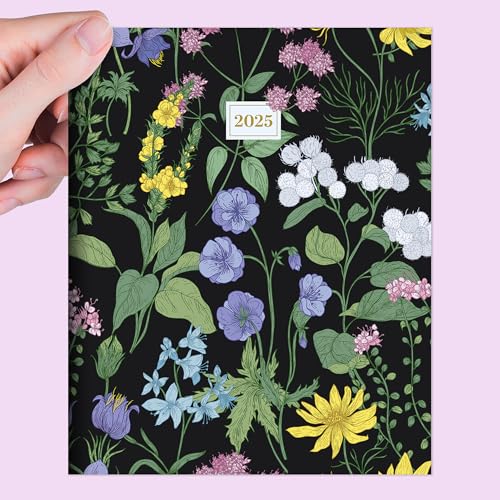 TF PUBLISHING 2025 Garden Blooms Medium Monthly Planner - 2 Page Spreads - Large Calendar Grid & Planning Prompts - 12 Month Calendar for School & Work - Journal & Note Space - 6.5\" x 8\" - Thumbnail 6