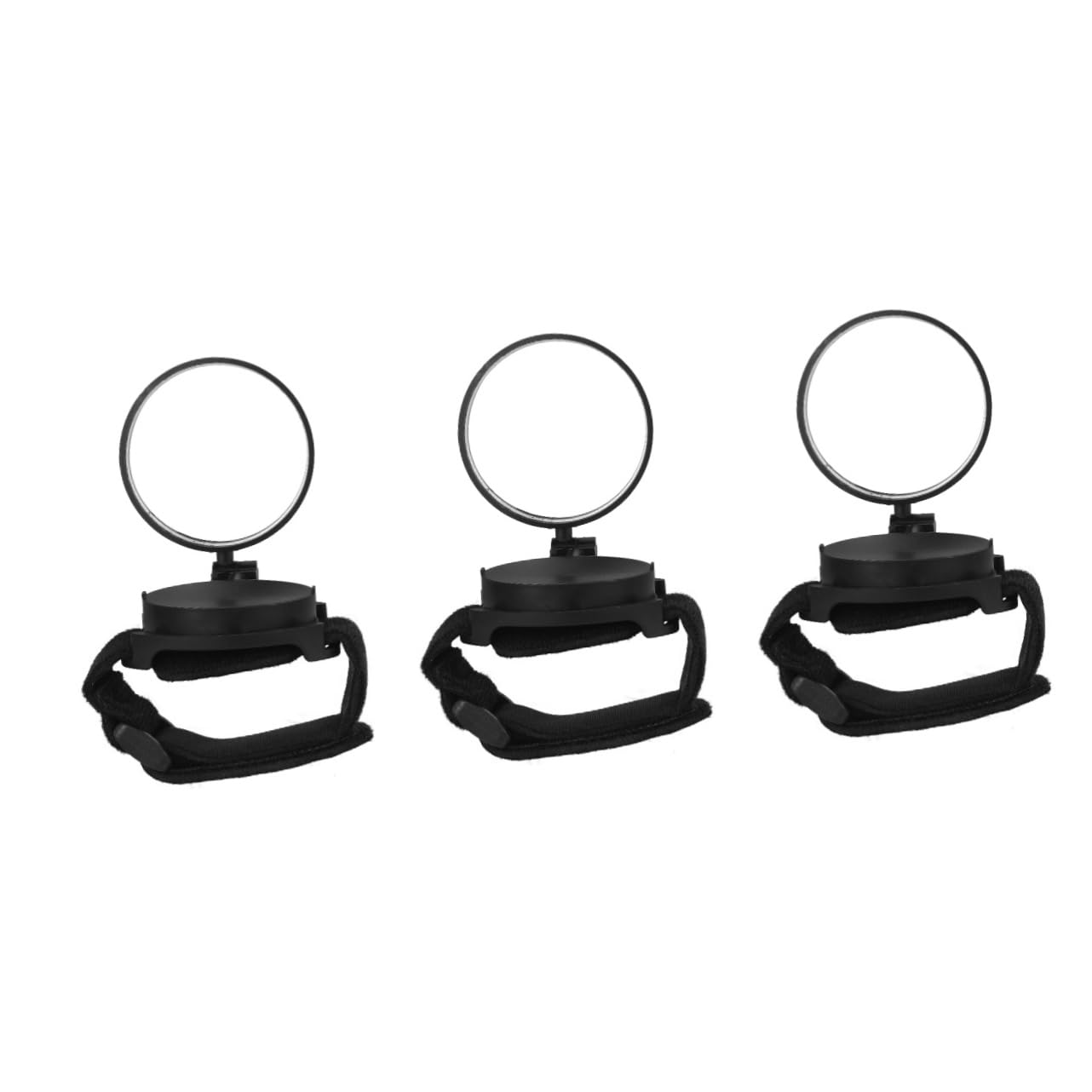 Happyyami 3pezzi Specchietto Retrovisore Per Bicicletta Manica Da Polso e Leggero Visibilità Completa Per Ciclisti Accessorio Per Ciclismo Sicuro e Pratico Rotazione