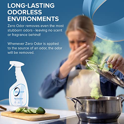 Image of Zero Odor - Multi-Purpose Strong Odor Eliminator for Home, Office, Car, Bathroom, Hotel, Room Deodorizer, and Odor Neutralizer, 22Oz (Pack of 2)
