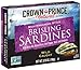 Crown Prince Natural One Layer Brisling Sardines - Mediterranean Style, 3.75-Ounce Cans (Pack of 12)