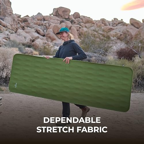 Image of Teton Sequoia Mammoth Self Inflating Camping Sleeping Pad, Inflatable Sleeping Pads, Compact for Camping, Backpacking, and Hiking. Camping Mat with Roll-Up Straps and Storage Bag