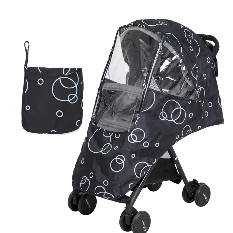 Baby Pushchair Raincover Universal Stroller Weather Shield Windproof Waterproof Pram Rain Cover Baby Travel Weather Shield Harmless Buggy Rain Shield Dustproof Rain Cover Oxford Raincover