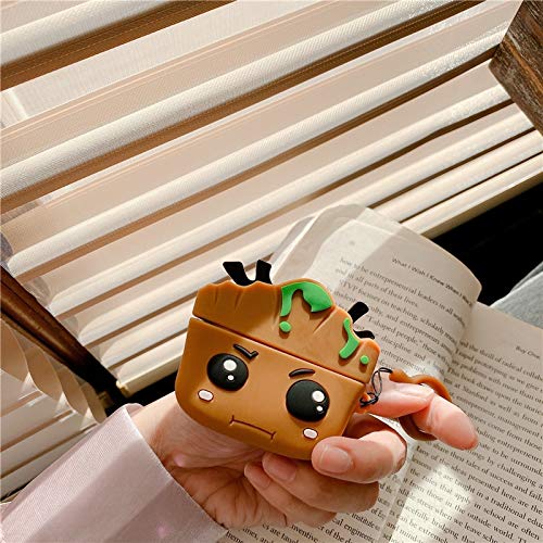 Image of Cartoon Silicone Case Compatible with Apple AirPods Pro 2 Case Cover - Cute 3D Shockproof 360 Protective Skin Cover with Keychain | AirPods Pro 2nd Gen Case (Groot)
