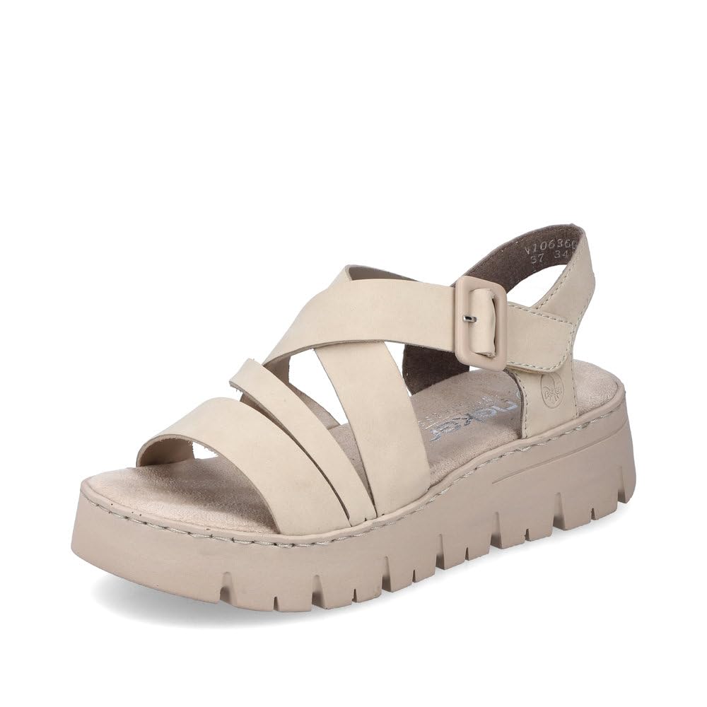 Rieker Damen Keilsandalen V1063, Frauen Sandalen