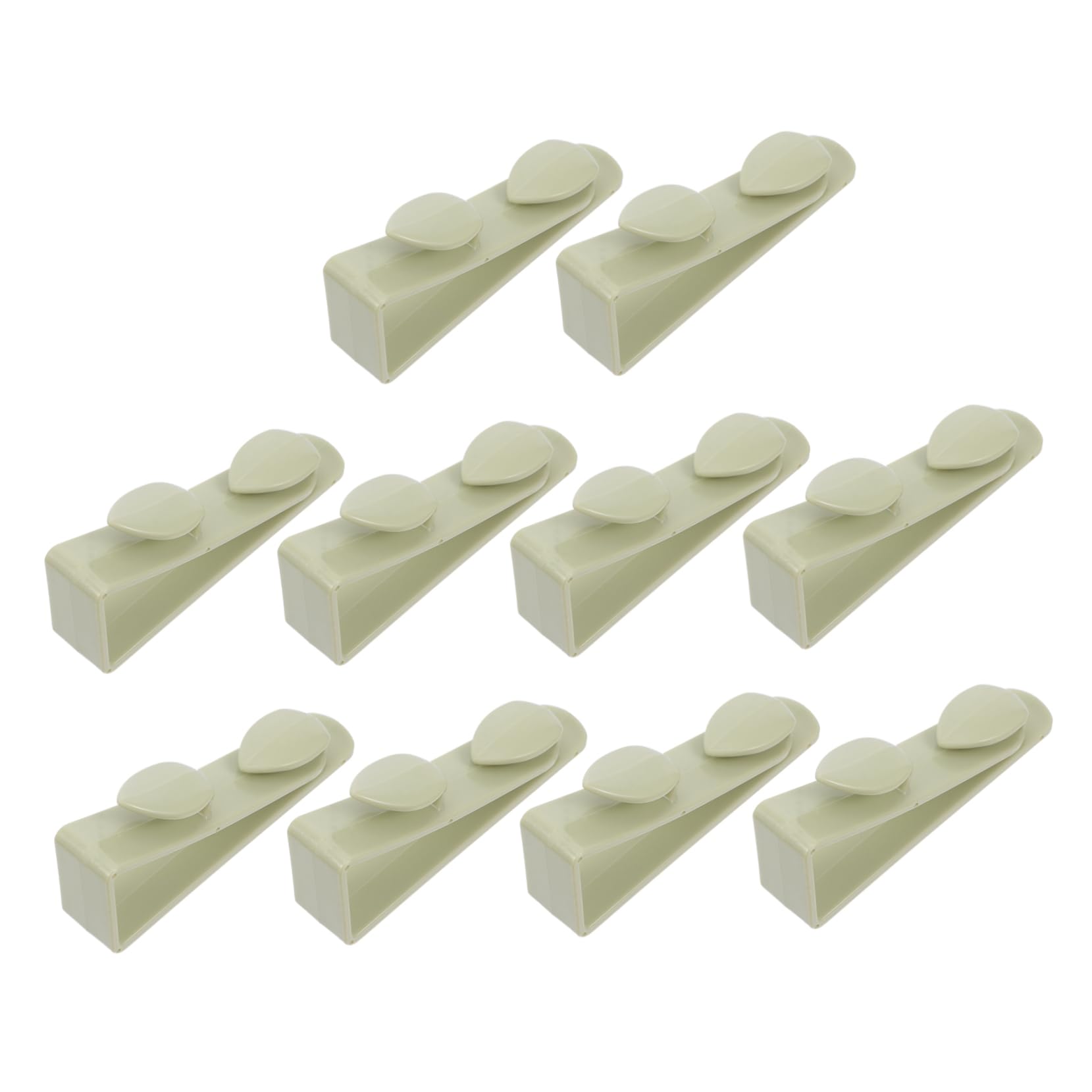MUSISALY 10pcs Cabinet Door Hook Kitchen Over The Door Rack Furniture Door Hanger Punch- Hook Kitchen Gadgets Hooks Door Back Hook Sundry Door Hooks Pant Hooks for Closet Green Plastic