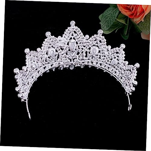 Couronne de Mariage de Accessoire Filles pour Célébrations blanches et strass - 6