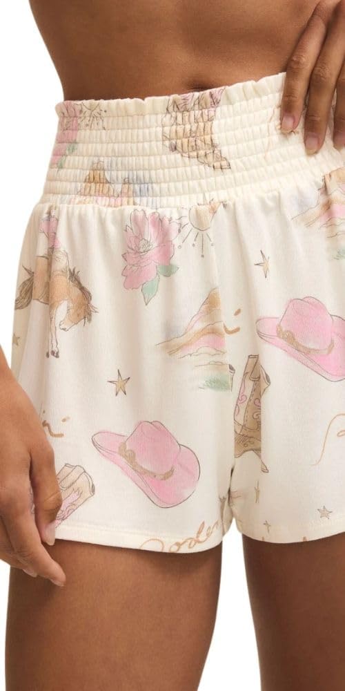 Z SUPPLY Women's Dawn Desert Rose Lounge Short, Vanilla Ice - Image 3