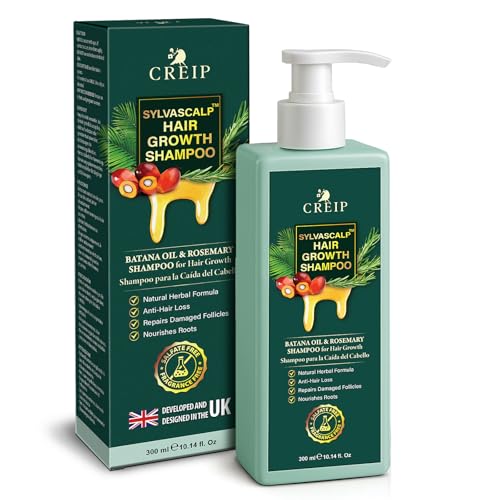 Rosemary & Batana Oil Hair Growth Shampoo: Hair Loss Shampoo for Men and Women with Biotin, Sulfate...