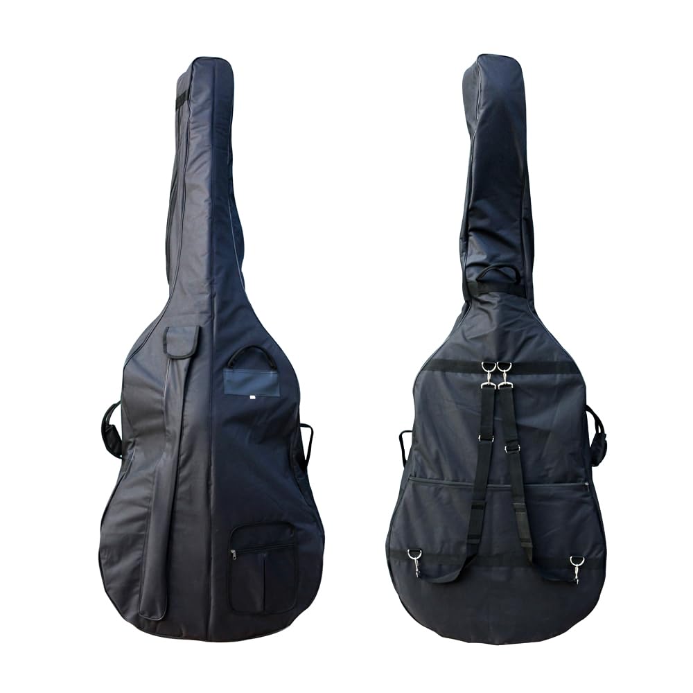 Vetimobato 3/4 Upright Bass Bag Oxford Cloth Double Bass instrument Bag Thick Padding Bass Gig Bag String Bass Bag (Style 2(Thicker than Style 1))