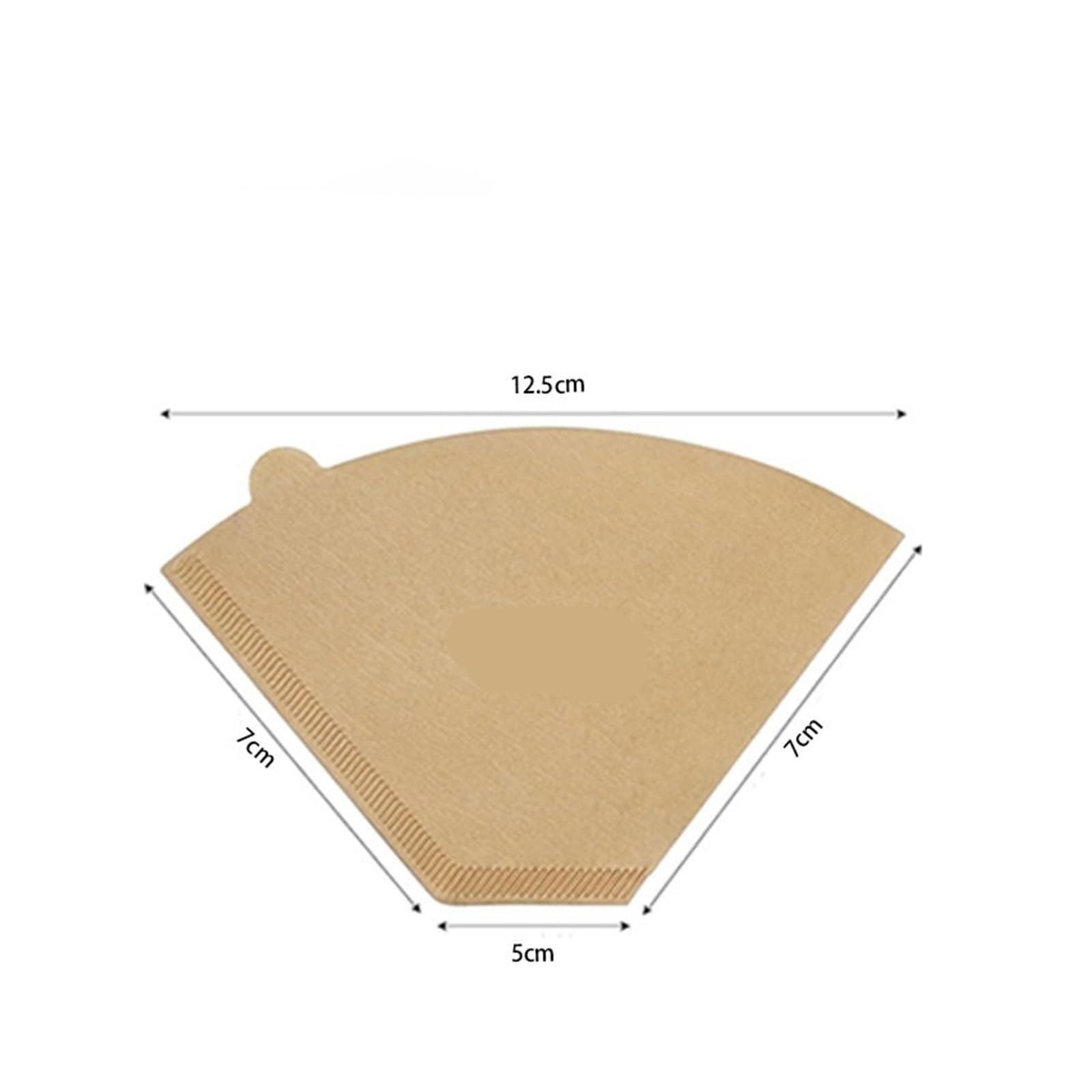 100 Stück Einweg-Kaffeefilter In Fächerform, Kegelförmig, Tropfpapier