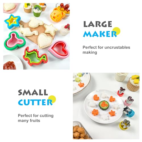 Sandwich Cutter and Sealer, Sandwich Cutter for Kids 5 PCS(BIG), Decruster Sandwich Maker, Great for Lunchbox and Bento Box - Boys and Girls Kids Lunch - Image 7