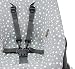 JANABEBE Funda para Coche Stokke Xplori y Stokke Crusi (WHITE STAR)