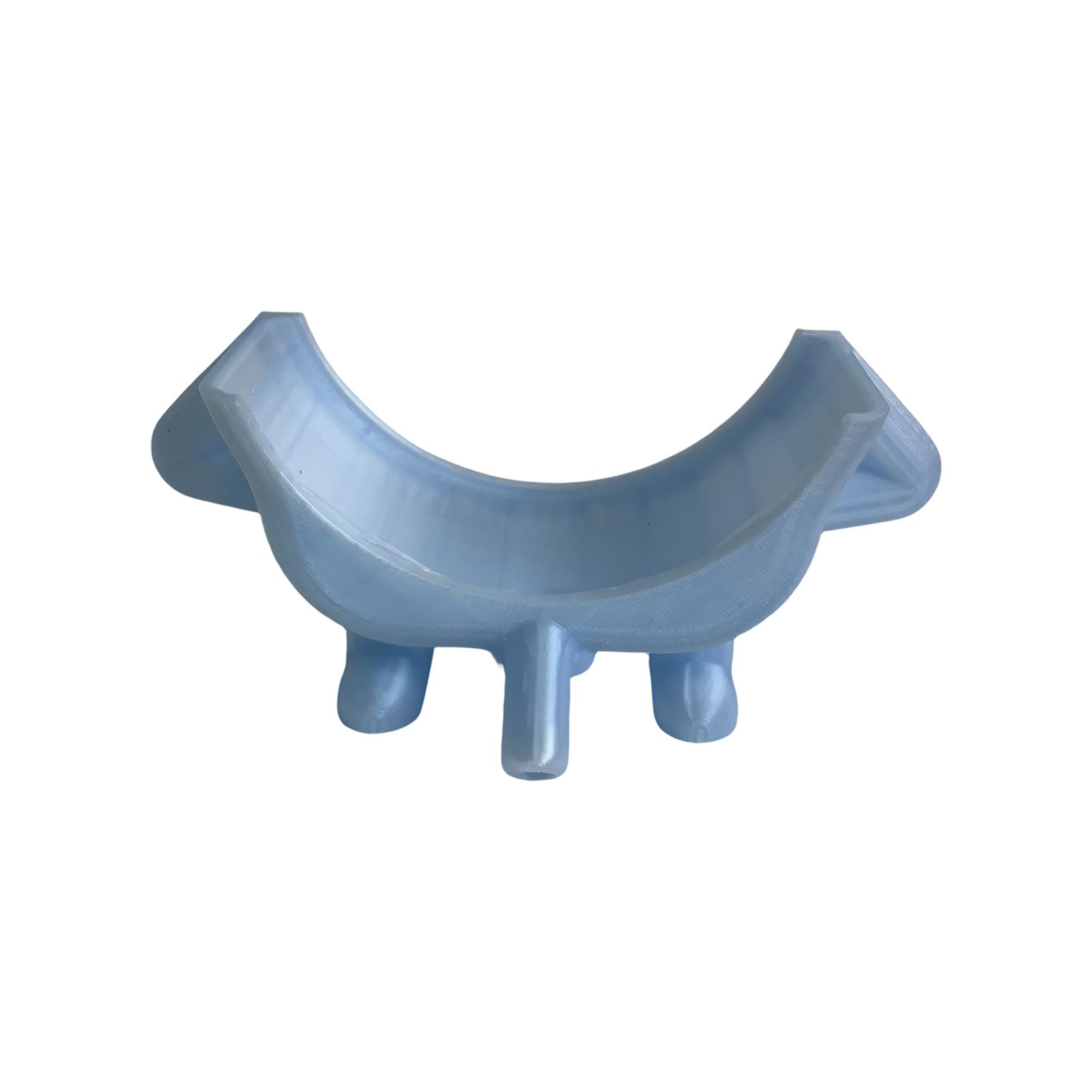 Carotoe Light Blue Practical Elegant Smiling Sponge Soap Holder With Stable Base For Countertop Organization Smiling Sponge Holder Drying Rack With Drain Holes For Kitchen Bathroom