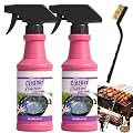 Fast-Acting Heavy-Duty Grill Degreaser Spray, BBQ Heavy Duty Degreaser Grill, Outdoor Grills Cleaner, For Kitchen Grates and Racks, Electric Smokers, Burnt Food & Grease (2PCS)