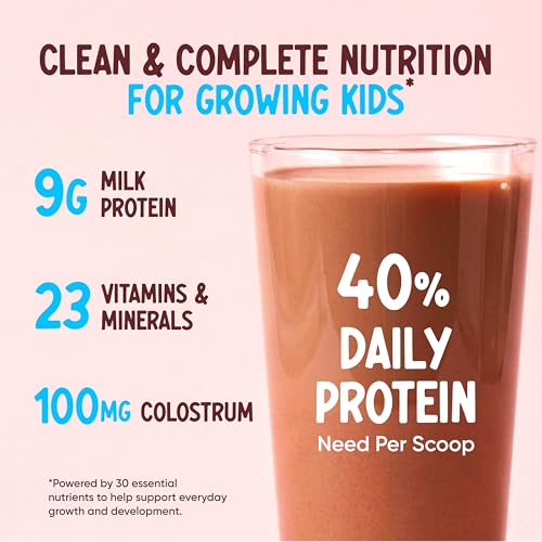 Image of Wellbeing Nutrition Kids Superfuel 7+years |Zero Added Sugar |9g Milk Protein Isolate, 23 Vitamins & Minerals, 100mg DHA, 3g Fiber, Probiotics |Height Growth, Immunity & Brain| Chocolate, Nutrition Drink Powder, 400g