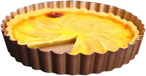 CANDeal Sartén antiadherente extraíble, sartenes grandes de 7 pulgadas para hornear, parte inferior extraíble, sartenes acanaladas sin fondo