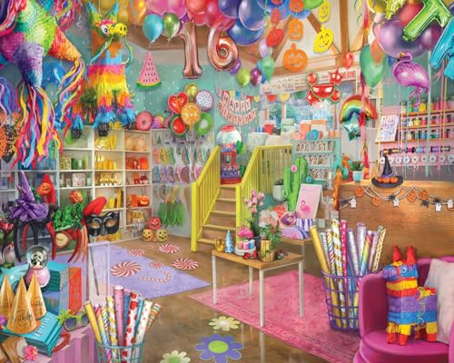 Rompecabezas White Mountain Party Store 1000 piezas, piezas grandes, 24x30 pulgadas miniatura 1