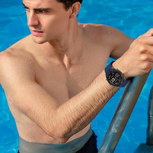 Image of Silicone Band for Garmin Enduro 3 2 /Fenix 8 pro /tactix 8 AMOLED 51mm /Fenix 7X /6X pro sapphire solar /5X plus, 26mm Quickfit Sprot Watch Strap Replacement for Descent Mk2i /3i /epix Pro /quatix 8 51mm