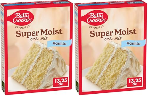 Image of Betty Crocker Favorites Super Moist Vanilla Cake Mix, 13.25 oz (Pack of 2)