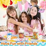 Spetsbst Tier Haarreif mit Ohren 12 Stück Cartoon Animals Ohren Stirnbänder Set Tiger Giraffe Hasen Katze Kostüm Zubehör Kopfbedeckung für Erwachsene Kinder Party Karneval Geburtstag