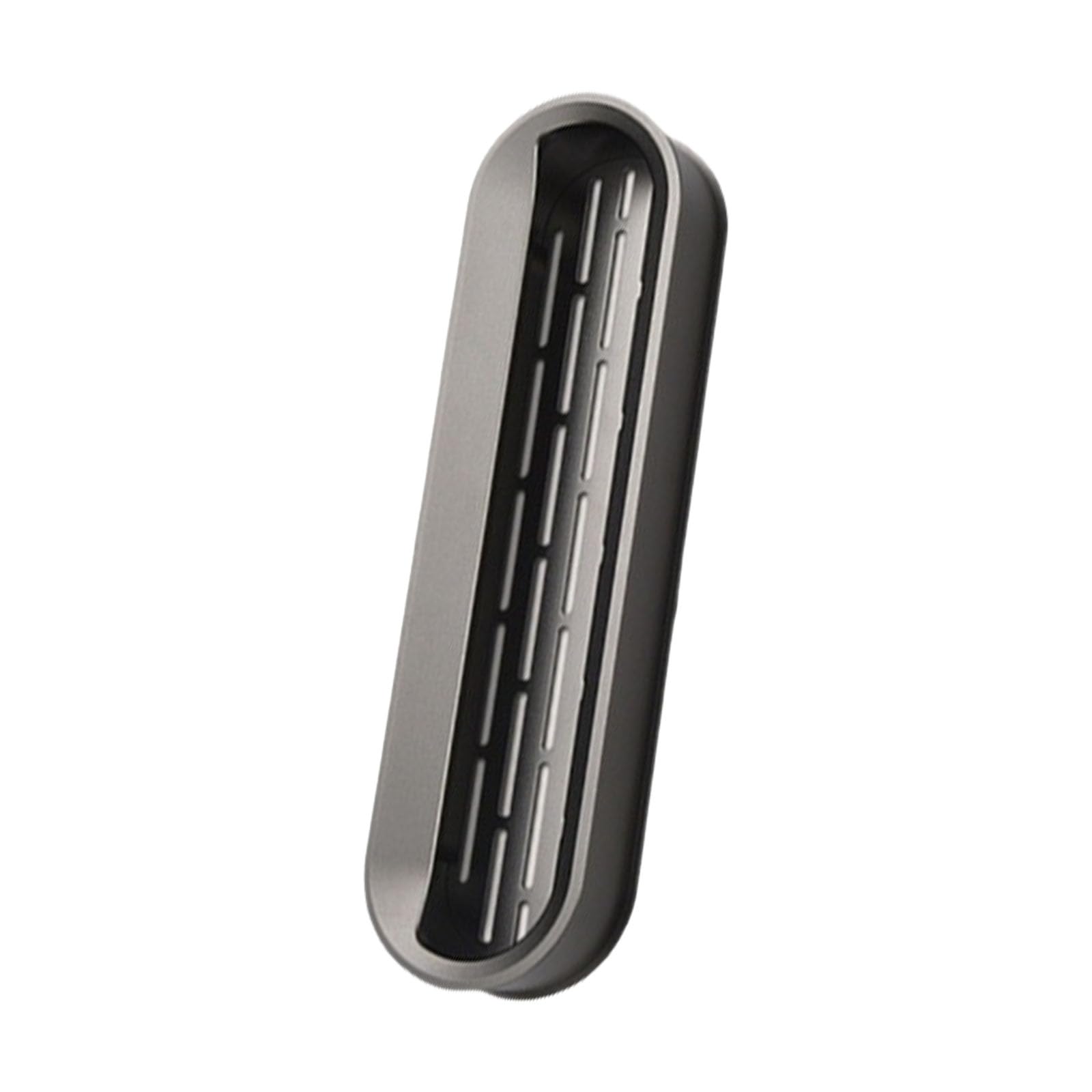 Buxuaaaa Classic Gray Aluminum Alloy Cabinet Knob Ventilation Grille Kitchen Cabinet Door Handle Wardrobe Pulls Concealed Furniture Hardware Knob Drawer Pull