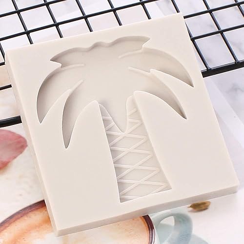 Miniatura 3 de AKOAK 3 moldes de silicona para fondant, molde de silicona de arcilla de resina, caramelo de chocolate, ananas, árbol de coco y sandía