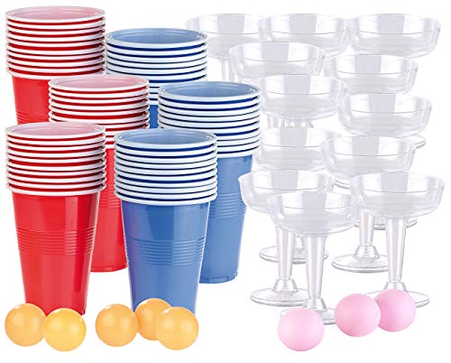 Jeux à boire: prosecco et bière-pong, 60 gobelets et 12 coupes [infactory]
