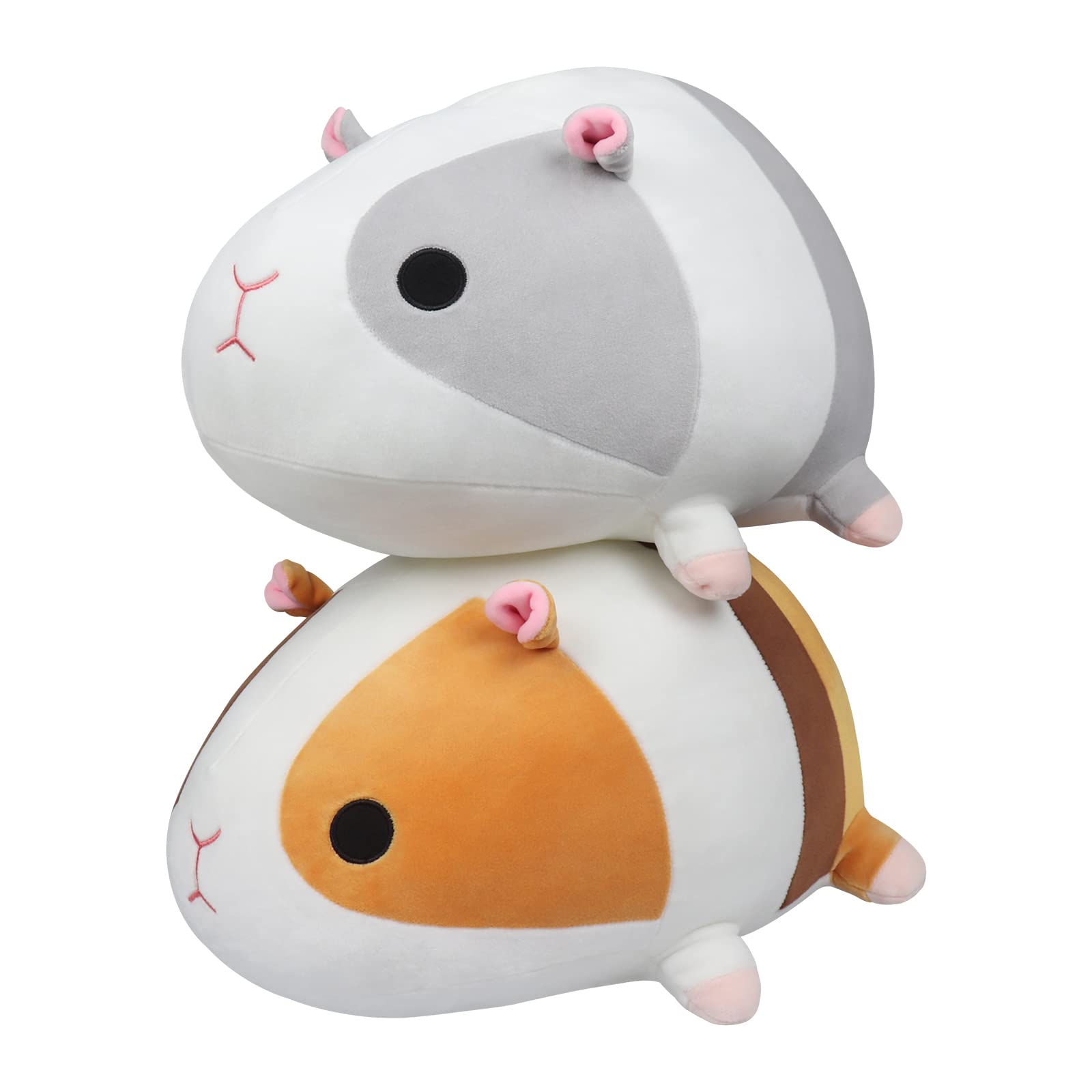 Peluche cochon d'Inde - Hamster - Coussin en peluche - Cochon d'Inde - Jouet kawaii - Peluche anime - Décoration - Doudou et peluche - Cadeau de festival pour amis et familles