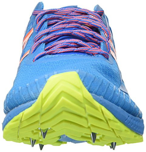 New Balance Cross Country 900 V4 Spike Tênis de corrida feminino, Azul brilhante/amarelo, 5.5