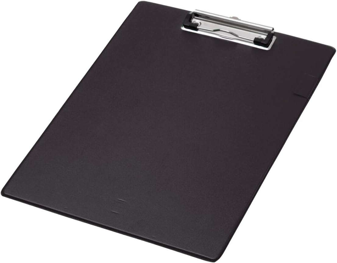 Q-Connect PVC Single Clipboard Foolscap Black KF01296