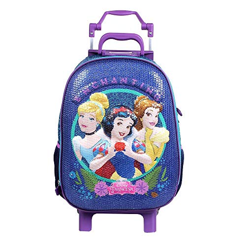 Mochilete G 3d com Lantejoulas Princesas Disney - Dermiwil