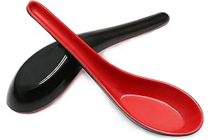2PCS Asian Soup Spoons, Authentic Japanese Miso Ramen Spoons
