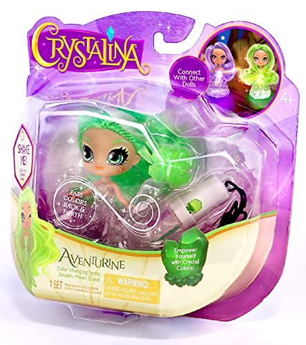 Skyrocket 18340 Leuchtende Kristallfee mit Ständer und Amulett Aventurin