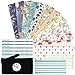 Cash Envelope System for Budgeting - 12 Waterproof Plastic Money Envelopes + 12 Reusable Coin Envelopes + 12 Budget Sheets, Gift Envelopes with Snap Buttons Budget Envelopes for Cash Currency