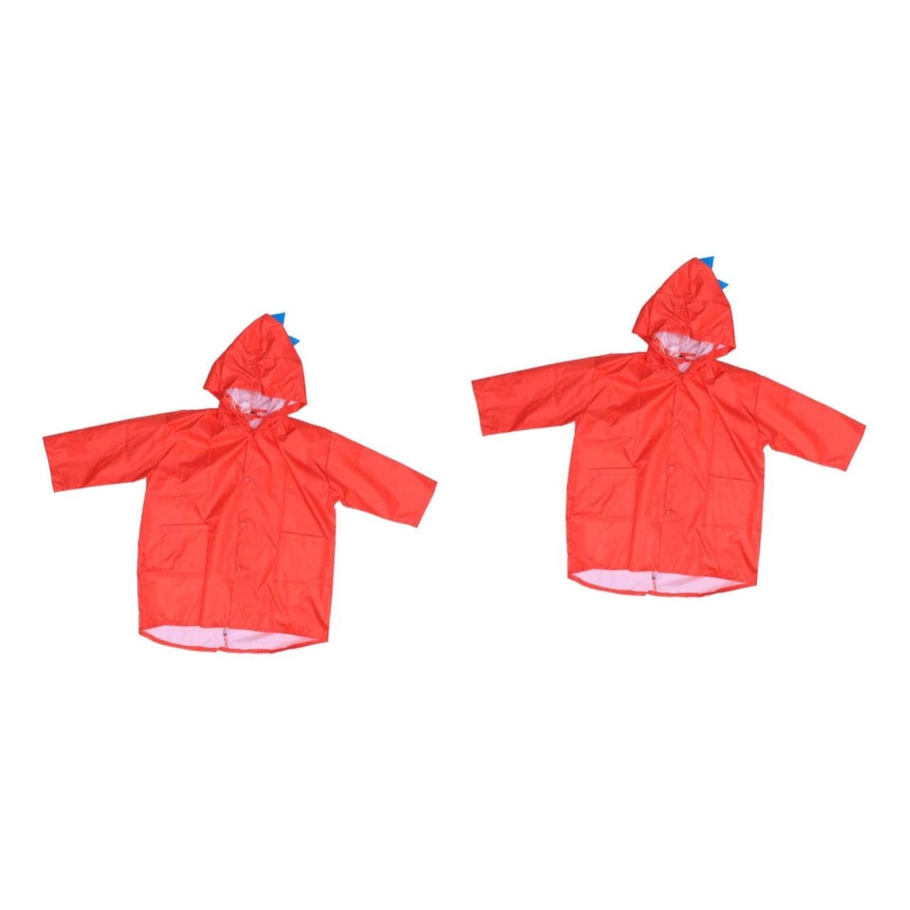 GALPADA 2piezas Chubasquero Infantil Con Capucha Forma De y Ligero Para Niño Niña y Niñas s Rojo Para Actividades Al Aire Como Camping y Parques Temáticos
