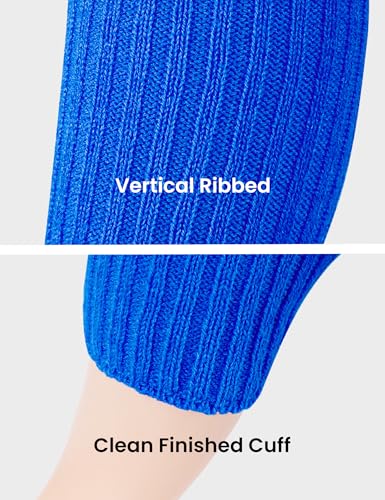 Image of Women Juniors Knitted Leg Warmers 16 inch Neon Colors Dance Halloween Accessory | 80s Party,Yoga Sports Fitness,Warm and Cozy,One Size Fits Most