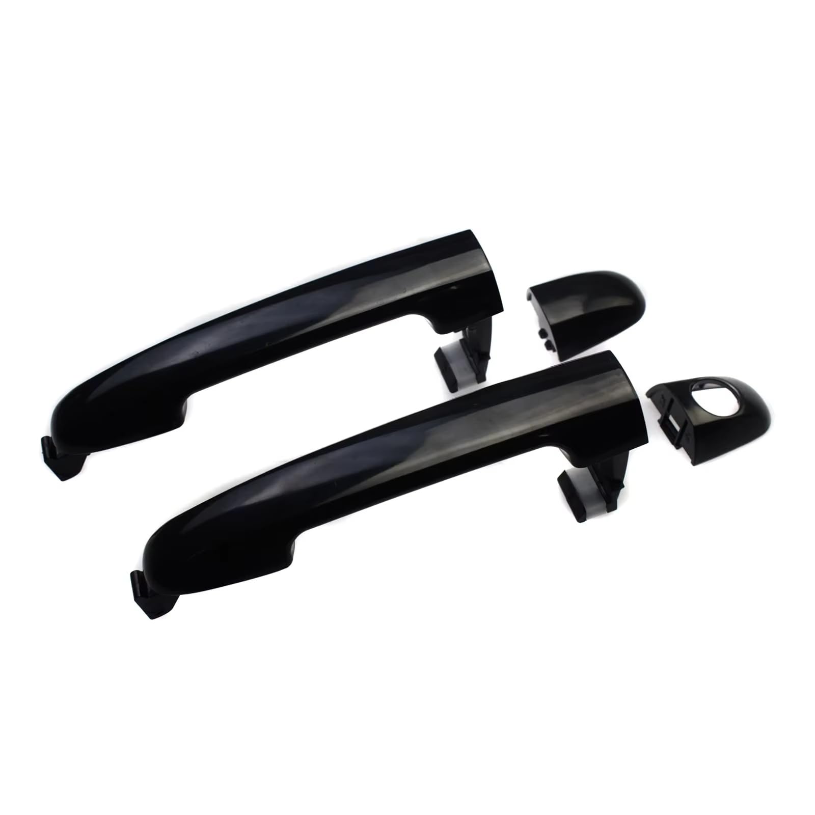 OHKYLSD Door Handle Exterior Car Door Handle 826523K000 826523K020 826513K000 for Hyundai for Sonata 2006 2007 2008 2009 2010 2.4L 3.3L Replacement Handles(Front Pair Black)