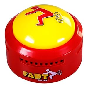 Talkie Toys Products Fart Button – Plays 20 Funny Poop and Fart Sounds – Flashes and Lights Up – Hilarious Prank, Joke…