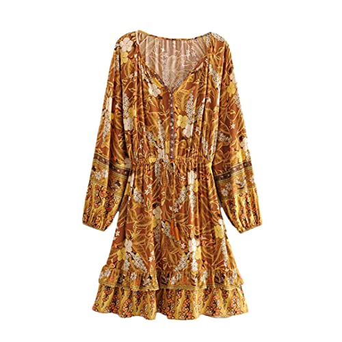 Mini robe d'été bohème légère et confortable pour rester élégante sous le soleil