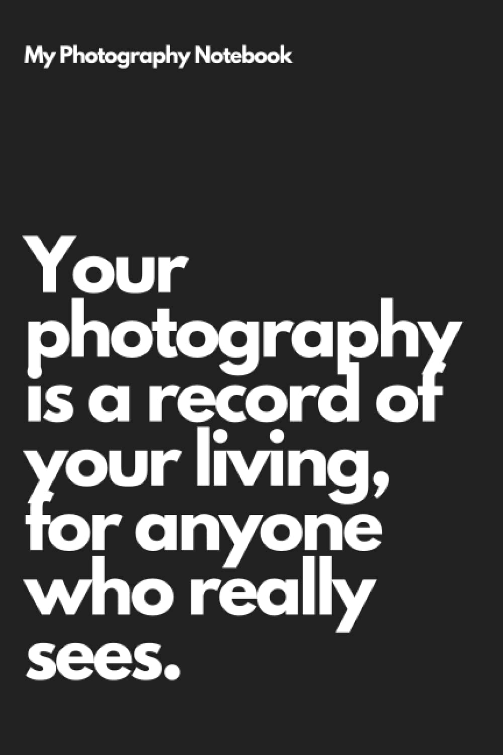 Notebook de photographie pour offrir à un passionné d'images