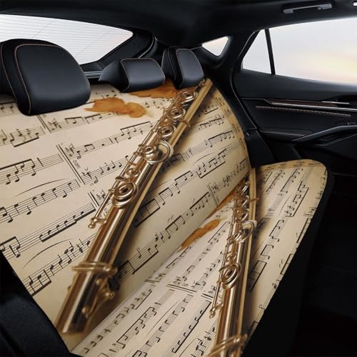 Funda para asiento trasero de coche con ajuste universal elástico y protección total 4