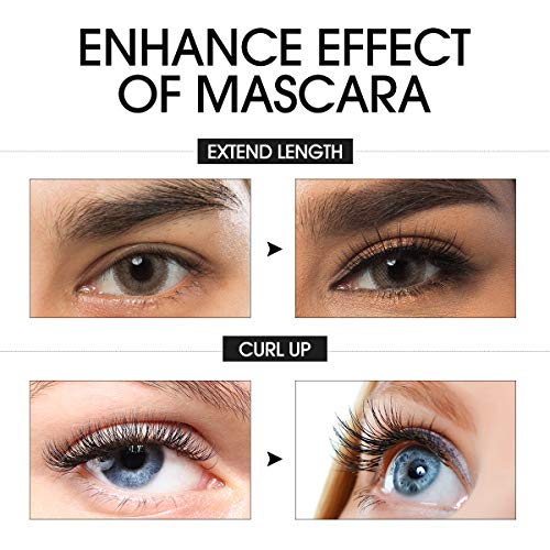 Eyeseek White Lash Primer Volumizing & Lengthening Mascara, Defining, Curling, Multiplying, Washable For Eyelash Extensions Makeup Voluminous Lash Boosting Conditioning #TOP4