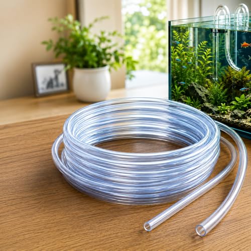 Image of VAYINATO 12 /16mm Aquarium Canister Filter Hose Pipe Airline Flexible Tubing, 3m - Freshwater and Saltwater Fish Tank (Clear) by Pezlifeworld