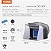 VEVOR Airbrush Spray Booth, Portable Hobby Airbrush Paint Spray Booth Kit with 4 LED Light, Powerful Dual Exhaust Fans, Turntable and 6 ft Extension Hose, for Painting Models, Arts, Crafts, Cakes