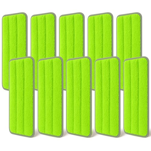 10Pcs Mop Replacement Pads Compatible with Libman Rinse n Wring Mop Universal Mop Pads Mop Head Refills Washable Wet Mop Compatible with Most 11-13 Size Mops