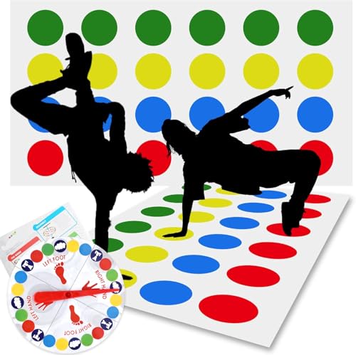 Twister Jeux pour Enfants, Jeu de Twister avec Tapis de Sol,...