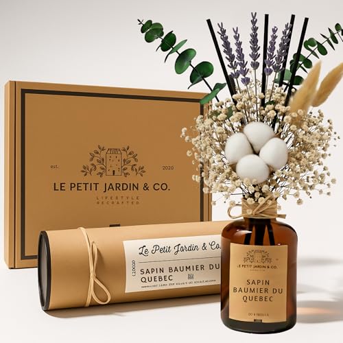 Le Petit Jardin & Co. Reed Diffuser Gift Box with Preserved Flowe...