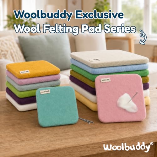 Image of Woolbuddy Needle Felting 100% Woolen Mat (Light green)