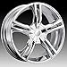 Pacer Ideal 16 Chrome Wheel / Rim 5x105 & 5x4.5 with a 42mm Offset and a 72.62 Hub Bore. Partnumber 786C-6724