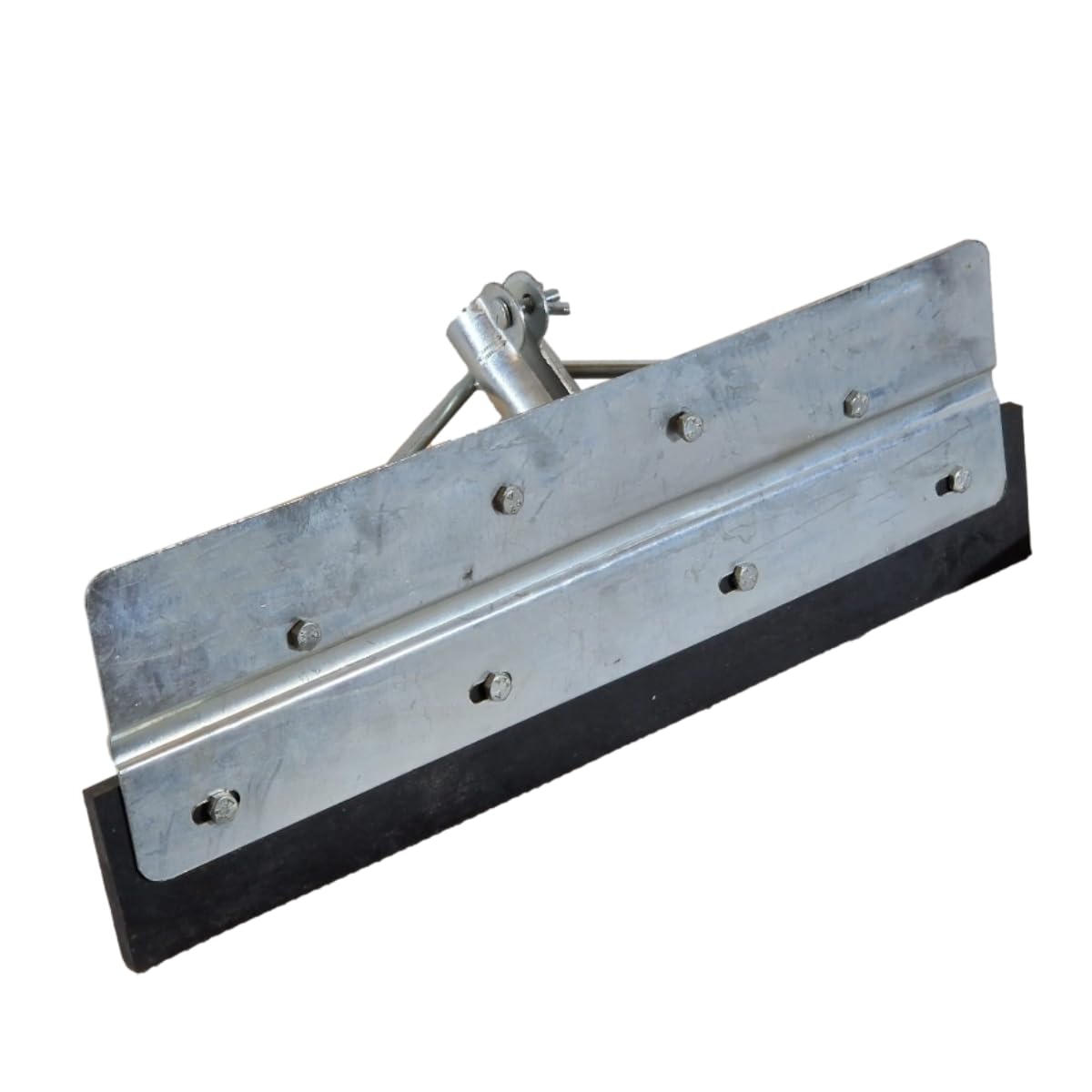 Doblit Yard Scraper / Slury Pusher Heavy Duty Reinforced Metal Floor Squeegee with Rubber Blade - Ideal for Slurry , Manure , Muck , Mud , Snow - (Straight, 22 Inch)